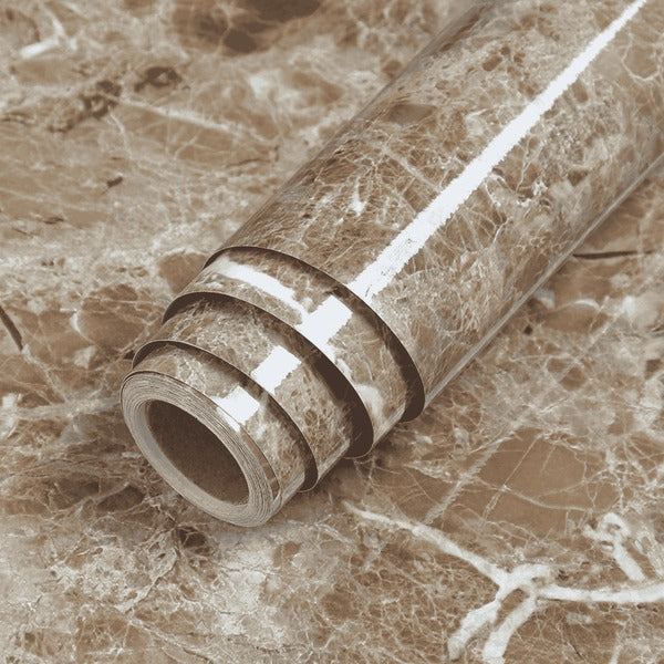 Self-Adhesive Marble Sheet for Kitchen & Home – Anti Oil & Heat Resistant Wallpaper